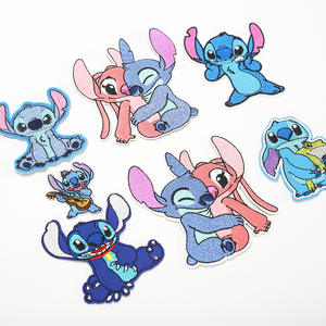 漫画アニメかわいいエイリアンパッチ3Dアイアンオンステッカー生地バッジDIY刺繍アップリケ衣服用 - Product Image 2