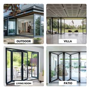 Portes pliantes en aluminium BALOM personnalisées, à rupture de pont thermique, pour extérieur, résistantes aux ouragans, pour balcon et patio - Product Image 5