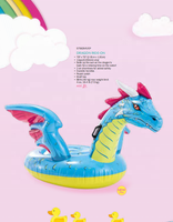 Tapis flottant gonflable Intex 57563 imprimé animal, dragon gonflable à monter