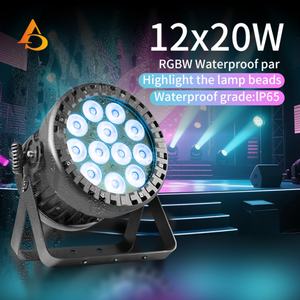 AICPOSE - Foco LED RGBW IP65 de 12 x 20 W para Escenarios de Conciertos al Aire Libre, DMX512, Resistente al Agua - Product Image 3