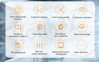 Professional Three Reporting Modes 3d AI Face Skin Diagnostics Analyzer Facial Tester Scanner Machine
