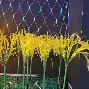 2022 nouvelle décoration de lampe de mer de fleur de roseau de blé de riz extérieur de haute qualité