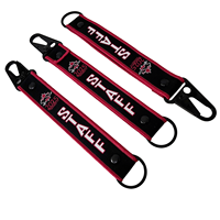 Accessoires de voiture de luxe personnalisés porte-clés dragonne porte-clés de moto porte-clés personnalisé mousqueton en tissu tissé