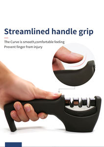 Outil d'affûtage de couteaux de cuisine professionnel, <span class=keywords><strong>meilleur</strong></span> aiguisoir de couteaux en <span class=keywords><strong>diamant</strong></span> de tungstène à 3 étages - Product Image 6