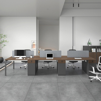 Nouveau design de bureau de haute qualité et de luxe pour PDG, table d'ordinateur, poste de travail pour le personnel, mobilier de bureau, ensemble de bureau et de chaises