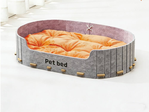 Lit pour animaux de compagnie en feutre Mofelt, protecteur, amovible, lavable, résistant aux griffes, toutes saisons, petit et moyen, pour chats, lit pour chat, grotte - Product Image 4