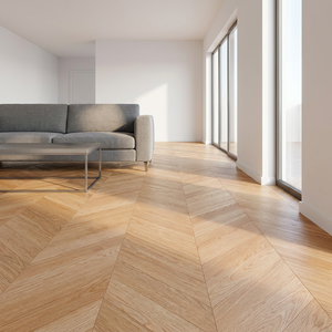 Modern 15mm Thick Brushed Fishbone Multi-Layer <b>Engineered</b> Wood <b>Flooring</b> White Oak Smooth Living Room Bathroom T&G Installation - Product Image 1