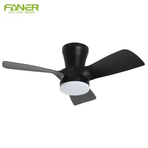 30" 22w 2200lm ABS Traditional Electric Home Ceiling Fans With Led Lights Remote Control