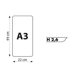 Vassoio Rettangolare per Banco da Macellaio 44x22 Cm Nero Formato A3 Bordo Arrotondato Altezza 2,6 Cm Organizzatore per Frigorifero - Product Image 4