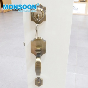 Manija de Puerta de Seguridad Estilo Europeo para Muebles de Cocina, Dorada, Privacidad Exterior, Acero Inoxidable, Cerradura de Embutir - Product Image 6