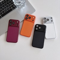 Étui de protection antichoc magnétique en cuir PU bicolore avec protection intégrale de l'appareil photo pour iPhone 18 17 16 15 14 13 Pro Max Plus