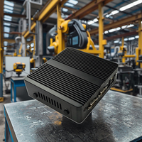 Mini PC industriel à usage médical Revêtement antimicrobien LN-2840-N2840 argent Intel Pentium sans ventilateur IP69K facile à nettoyer pour serveur