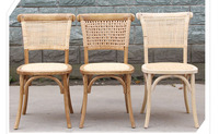Fabrika Modern Rattan halat koltuk yemek mobilya İstifleme düğün ziyafet mutfak ahşap restoran yemek sandalyeleri