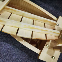 Harmony Restaurant japonais de haute qualité Restaurant descartable personnalisé 100CM Bateau à sushi en bois naturel