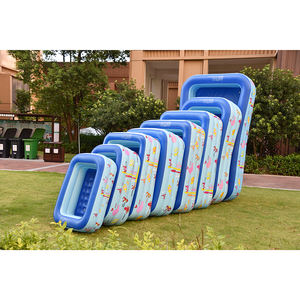 Piscine gonflable rectangulaire pour enfants en PVC bleu personnalisé, grand modè<span class=keywords><strong>le</strong></span>, motif cochon joyeux, épaisseur 3 mm, installation facile, pour <span class=keywords><strong>la</strong></span> <span class=keywords><strong>famille</strong></span> et les enfants en extérieur - Product Image 2