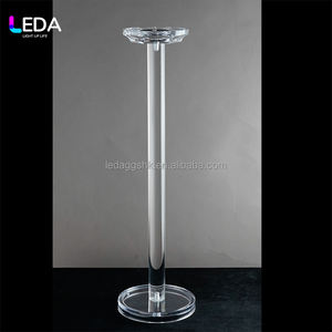 LEDA Présentoir Colonne Minimaliste en Acrylique Transparent pour Fleurs, Centre de Table, Mariage, Événements et Scène - Product Image 1