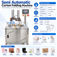 Machine de pliage de boîtes en carton semi-automatique à commande PLC pour l'emballage de bonbons, chocolats, thé et aliments – Fournisseur d'usine
