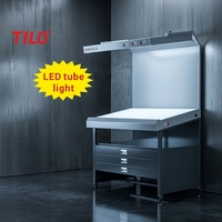 TILO LED D65 D50 TL84 Cabine d'éclairage standard Norme UE Table de visualisation des couleurs pour l'inspection des différences de couleur des produits imprimés