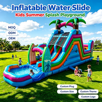 Parc aquatique gonflable pour enfants, toboggan portable d'extérieur, piscine, installation rapide, amusement estival, trampoline de jardin