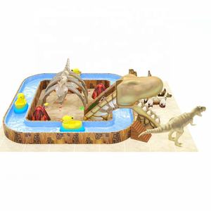 Parc d'attractions intérieur sur le thème des dinosaures avec fosse à sable archéologique, trampoline et manèges d'avions volants pour les places publiques et les centres commerciaux - Product Image 2