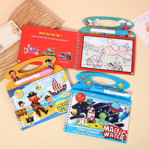 Magisches Wasser-Malbuch mit Astronauten-Motiv, wiederverwendbares Kritzelbrett mit Wasserstift für Kinder, sauber, frühes Lernen, Lernspielzeug - Product Image 4