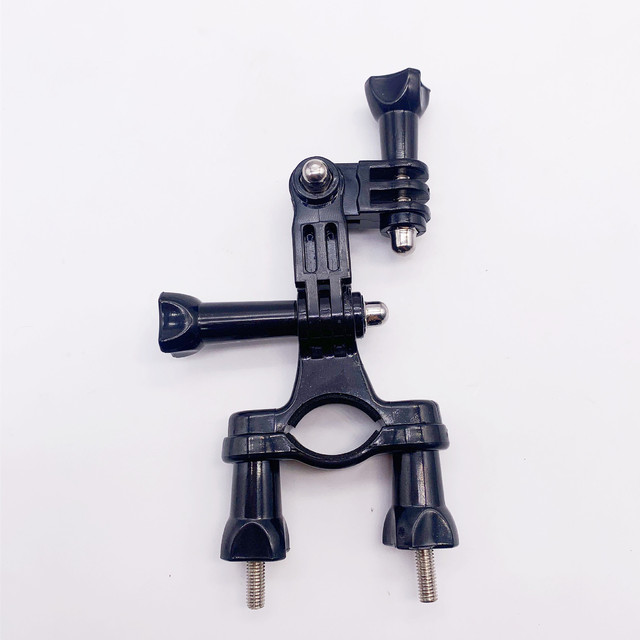 Universal Sports Camera AccessoriesTravel Bicycle Clip Bike Handlebar Mounting Bracket With Three-way Adjustment Arm for Go-pros