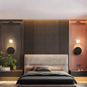 Lampe murale en métal tendance unique et créative de style nordique pour salon, chevet, bureau, lumière postmoderne de luxe pour couloir - Product Image 4