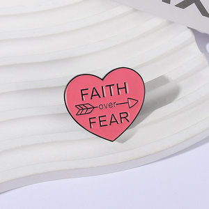 Spille con spilla con la fede per la paura della bibbia con spilla in smalto verso di gesus in metallo religioso con spilla distintivo per gioielli regalo - Product Image 3