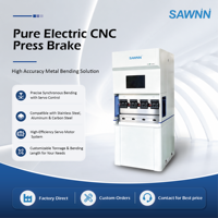 Cintreuse électrique synchrone 18T/800S de haute précision pour tôles d'acier au carbone