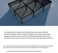 Pare-soleil extérieur étanche Pergolas motorisées bioclimatiques en aluminium avec panneau solaire rétractable pour le jardin