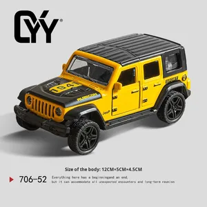 Modèle miniature en métal moulé sous pression <span class=keywords><strong>1</strong></span>:36 pour Wrangler, avec effets sonores et lumineux, véhicule tout-terrain à recul, portes décoratives ouvrables, jouet pour garçons et collectionneurs - Product Image 2