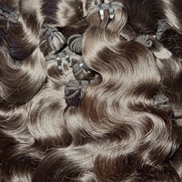 Lot de Cheveux Naturels Bruts du Cambodge, Cheveux Humains Vietnamiens Bruts d'un Seul Donneur, Cuticules Alignées, Vente en Gros pour Fournisseurs de Cheveux Humains