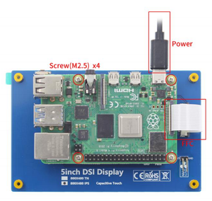 Pantalla LCD Táctil Capacitiva MIPI DSI de 5 Pulgadas IPS 800*480 para Orange Pi Raspberry Pi SBC, Suministro de Fábrica - Product Image 5