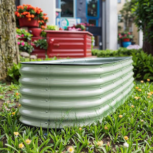 Kit de bac à jardin surélevé modulaire 9 en 1 avec finition galvanisée, 17 pouces de haut, <span class=keywords><strong>pour</strong></span> pots de fleurs et jardinières - Product Image 6