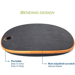 Tapis de mouton Pu mousse en bois oscillant sécurité anti-dérapant bureau debout repose-pieds <span class=keywords><strong>planche</strong></span> d'équilibre - Product Image 5