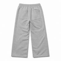 Pantalon de survêtement large en molleton bouclette pour homme, taille élastique avec cordon de serrage, grandes tailles, décontracté, épais, style streetwear, logo personnalisé