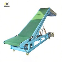 Convoyeur hydraulique réglable HEKON pour entrepôt, chariot élévateur, machine de chargement de conteneurs, déchargement, convoyeur à bande mobile