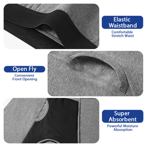 Boxers absorbants pour hommes, culottes absorbantes pour l'incontinence, protection contre les fuites, <span class=keywords><strong>sous</strong></span>-vêtements pour hommes - Product Image 2