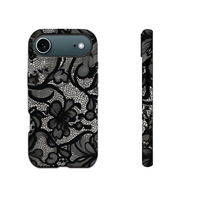 Coque de téléphone antichoc à motif floral en dentelle tendance pour iPhone 12 13 14 15 16 17 Pro Max XR XS Max 15Pro, coque arrière rigide en PC