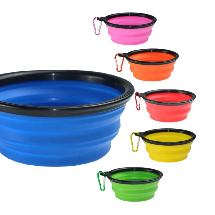 Pet Goes Out to Fold Dishes TPE Silicone Safe and Environmentally Friendly Dog Bowl Pet Products Pet Bowls & Feeders for Dogs