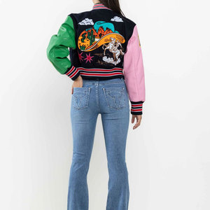 Veste universitaire pour femme fabriquée en usine, modèle de qualité supérieure, pour l'hiver, en toile imprimée élégante, respirante, séchage rapide, idéale pour l'extérieur - Product Image 6