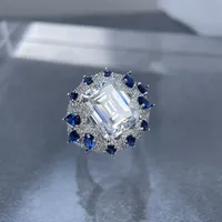 Bague en argent sterling 925 de la marque MuShan, sertie de diamants Moissanite, bague formelle pour femme, plaquée or véritable 18 carats, bagues brevetées MST