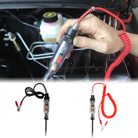 Testeur de circuit de tension CC 6V 12V 24V pour voiture et camion, affichage numérique, sonde longue, stylo testeur, ampoule, outils de diagnostic automobile, réparation auto