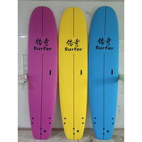 Planches de surf IXPE Soft Top Heat Lamination avec stringers en bambou moulés en EPS et sac d'accessoires pour débutants et enfants