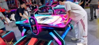 Machine de jeu d'arcade de hockey sur air à 2 joueurs, à monnayeur, avec système de rédemption de tickets, pour centres de divertissement