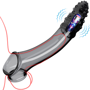 Großhandel G-Punkt-Hülle Langer Dildo Kondom Vergrößerung Vibrator <span class=keywords><strong>Masturbation</strong></span> Stimulation Männlicher Punkt Sexy Spielzeug Sex Erwachsenenprodukte für Männer - Product Image 6