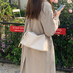 Sac fourre-tout moderne Off White à fermeture éclair horizontale, léger, pour femme, usage quotidien - Product Image 4