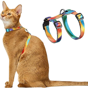 Arnés Ajustable para Perro Talla M, a Prueba de Escapes, Cómodo, para Exteriores, con Correa de Plástico Suave, Decoración de Lazo y Hebilla - Product Image 1