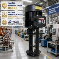 Pompe à liquide de refroidissement par immersion pour machine-outil CNC H2T18, certifiée ISO9001 CE, rotor dynamiquement équilibré en acier inoxydable, garantie 1 an