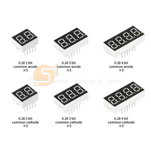 30個0.28インチデジタルチューブキット6値<span class=keywords><strong>2</strong></span>/<span class=keywords><strong>3</strong></span>/4ビット共通カソードアノード赤色LEDディスプレイ<span class=keywords><strong>Arduino</strong></span>エレクトロニクス用 - Product Image 1